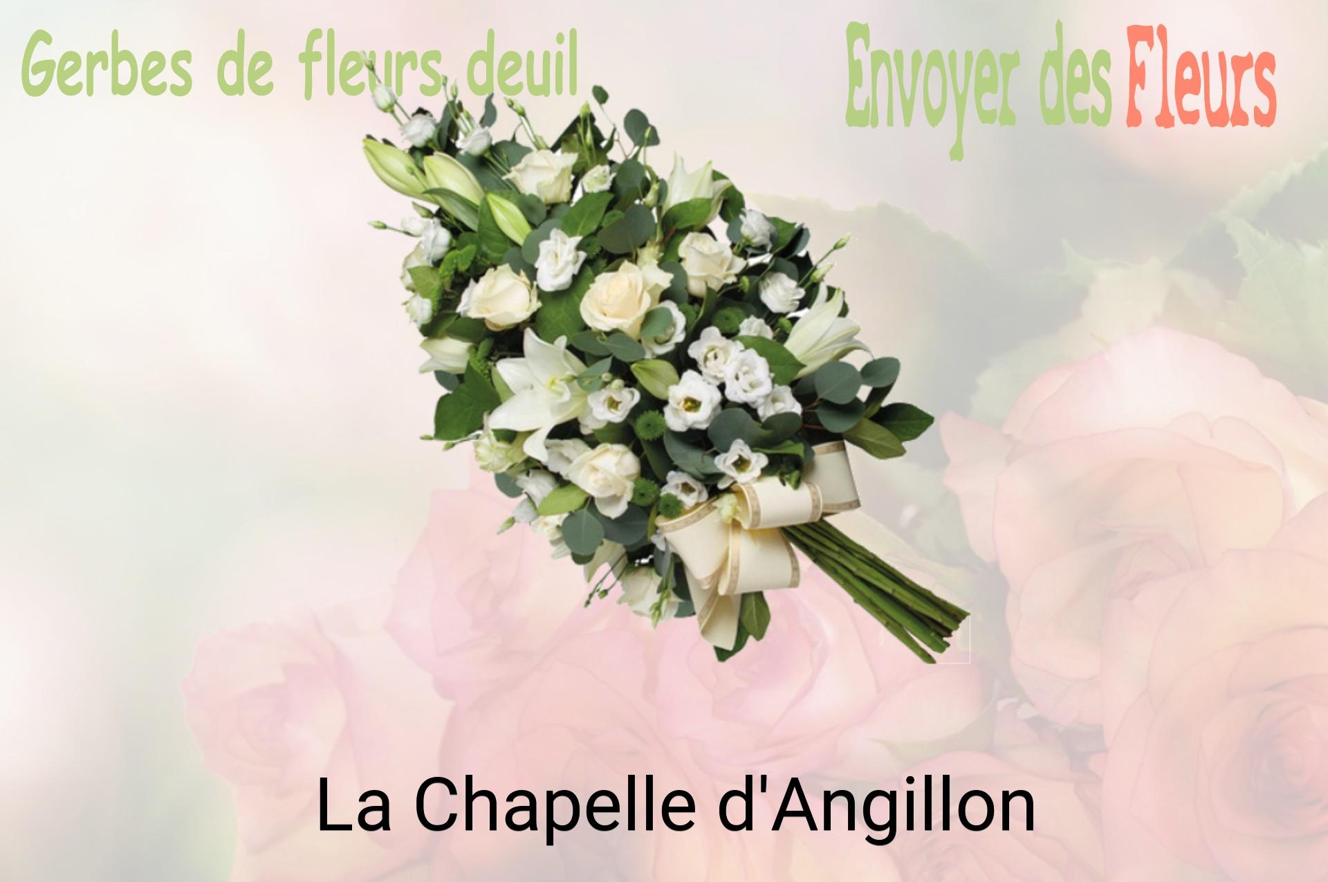 Gerbe de fleurs de deuil livrée à La Chapelle-d'Angillon